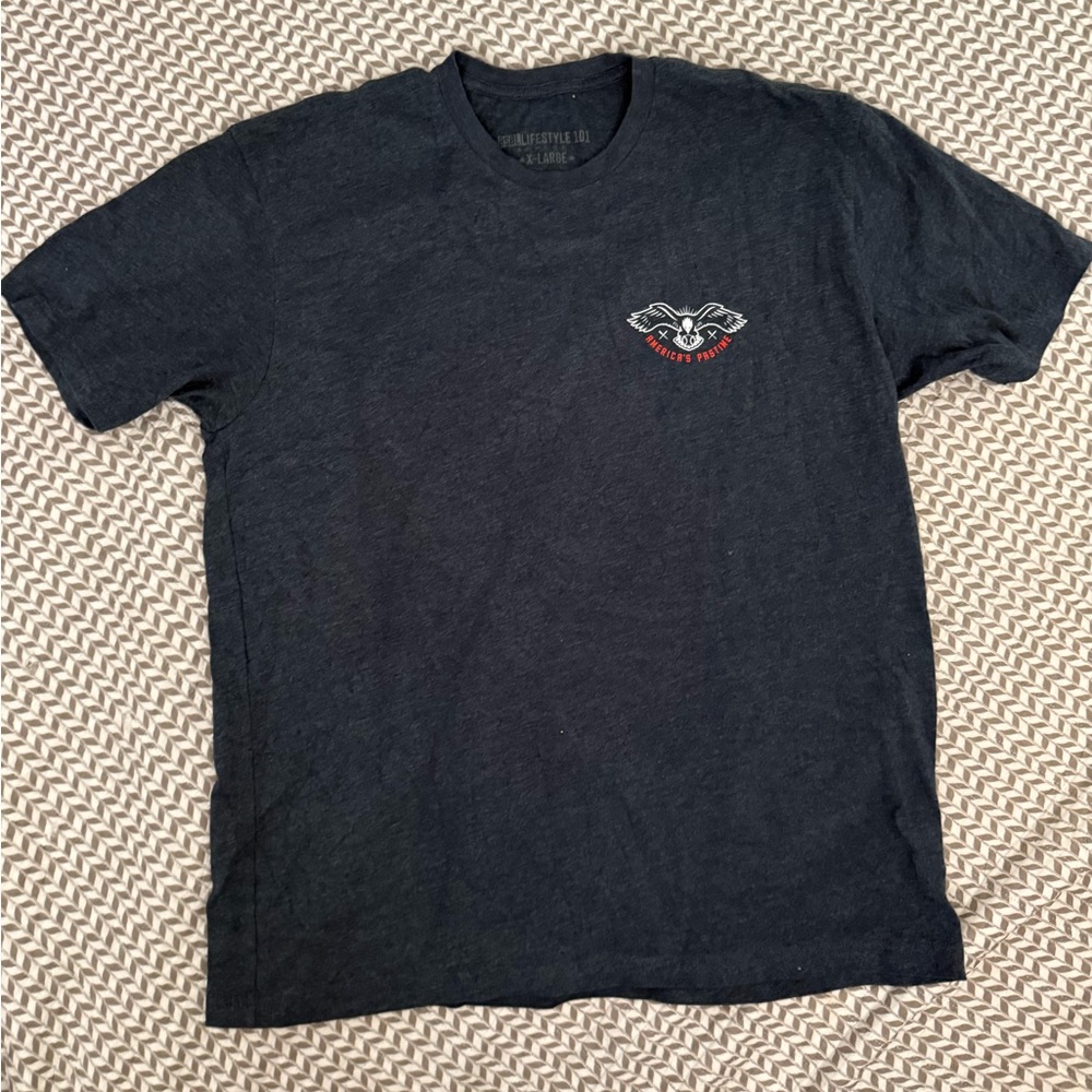 Navy Heather baseball lifestyle Graphic T-Shirt